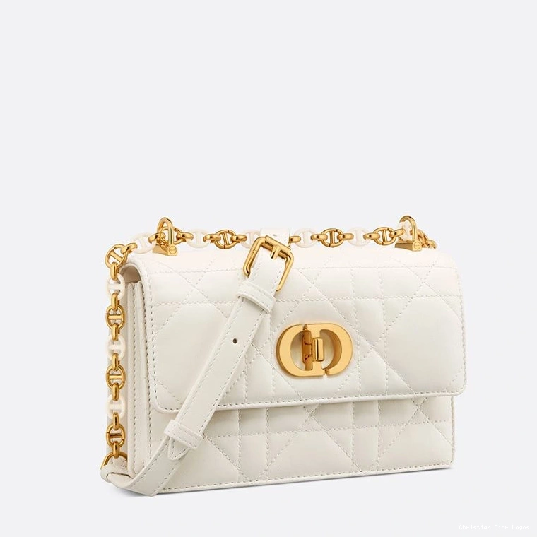 Cheap White Macrocannage Caro Miss Bag Lambskin Mini 0722 Luxury